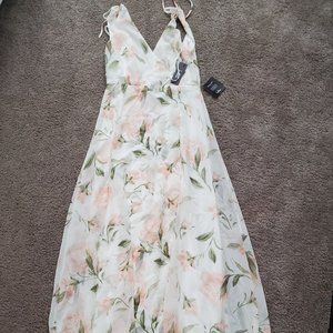 Lulus Floral Print Maxi Dress